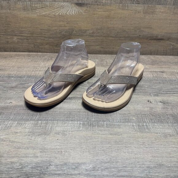 Vionic Tide Rhinestone Embellished Thong Sandal Women's  Size 8 - Picture 1 of 7